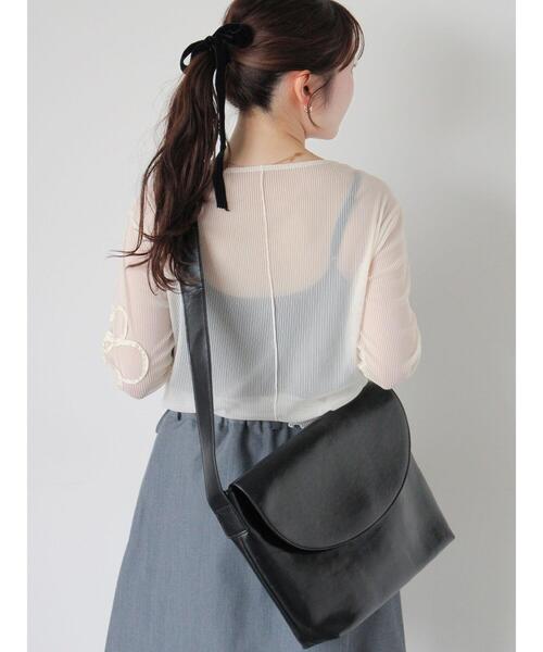 ehka sopo（エヘカソポ）の「花テープカットソー（Tシャツ/カットソー・レディース・ダークオレンジ/ブラック/グレー/キナリ・F）」の7枚目の写真