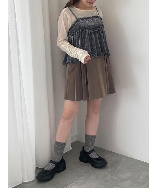 ehka sopo（エヘカソポ）の「花テープカットソー（Tシャツ/カットソー・レディース・ダークオレンジ/ブラック/グレー/キナリ・F）」の12枚目の写真