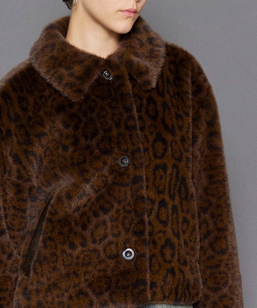 MAISON SPECIAL（メゾンスペシャル）の「Faux Fur Leopard Coat