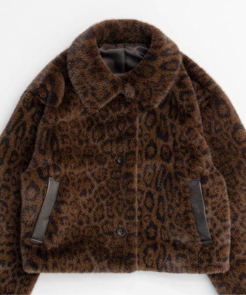 【MAISON SPECIAL】フェイクファーレオパードコート item344122373901-1-2.jpg