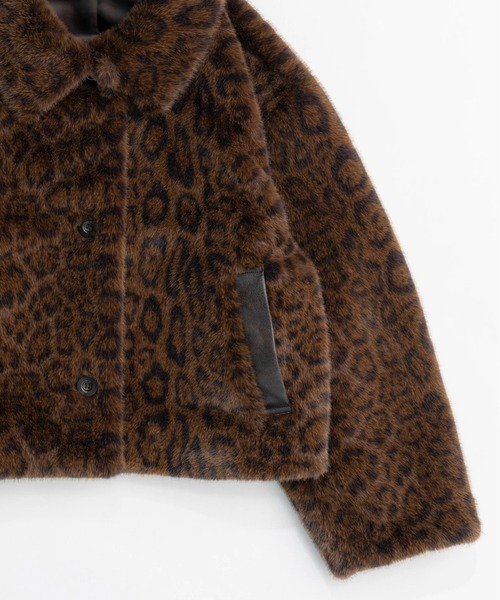 【MAISON SPECIAL】フェイクファーレオパードコート MAISON SPECIAL(メゾンスペシャル)｜Faux Fur Leopard Coat