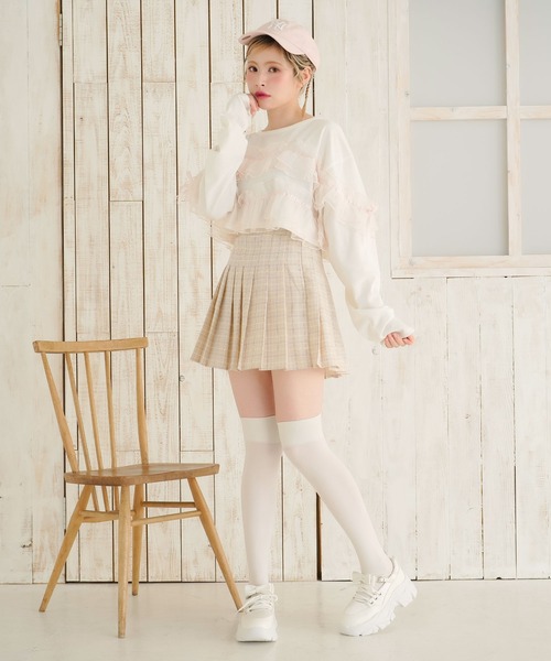 DearMyLoveRose（ディアマイラブローズ）の「厚底リボンレースアップスニーカーパンプス（シューズ小物/雑貨・レディース・ブラック/ブラック系その他/ホワイト・22.5cm/23cm/23.5cm/24cm/24.5cm/25cm）」の9枚目の写真