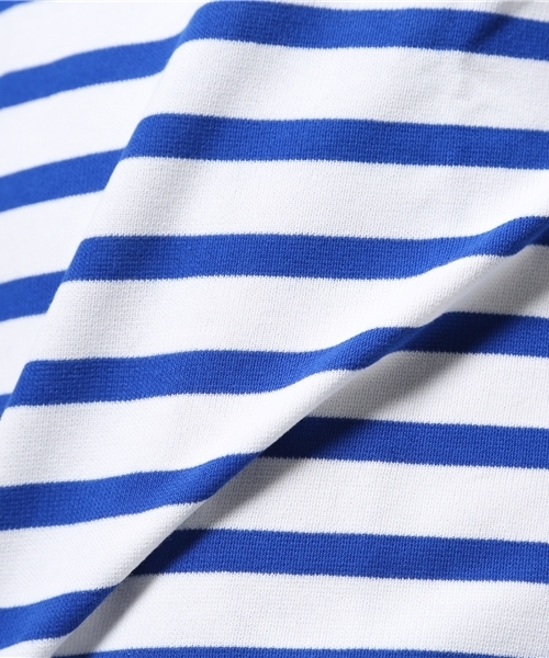 ORCIVAL（オーシバル）の「【ORCIVAL】パネルボーダーボートネック（Tシャツ/カットソー・メンズ・ホワイト・MEDIUM/LARGE）」の5枚目の写真