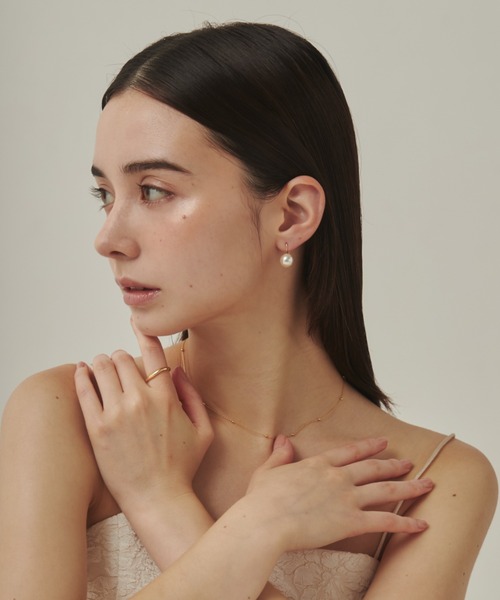 ciite'(シーテ)の「パールフックピアス (両耳用)(ピアス(両耳用)・レディース・ゴールド/シルバー/ピンクゴールド・FREE)」の8枚目の写真