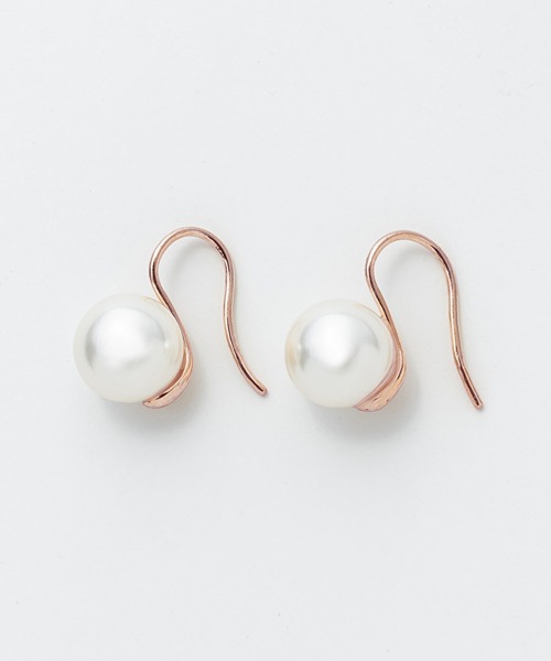 ciite'(シーテ)の「パールフックピアス (両耳用)(ピアス(両耳用)・レディース・ゴールド/シルバー/ピンクゴールド・FREE)」の16枚目の写真