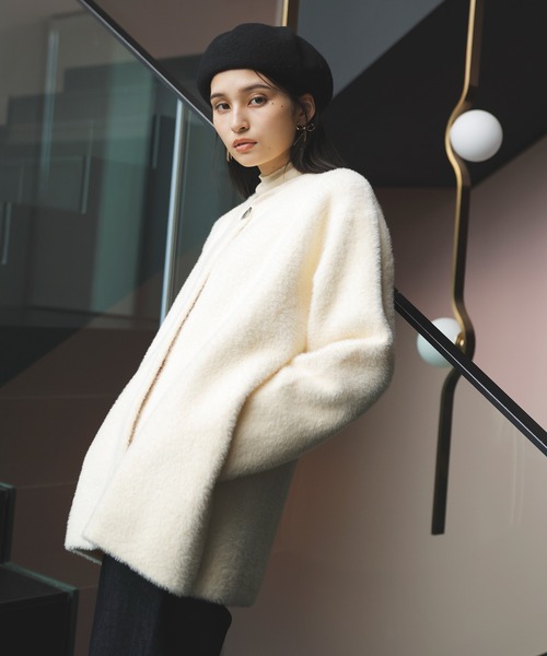 メタルボタンファーニットコート（その他アウター）｜VIS（ビス