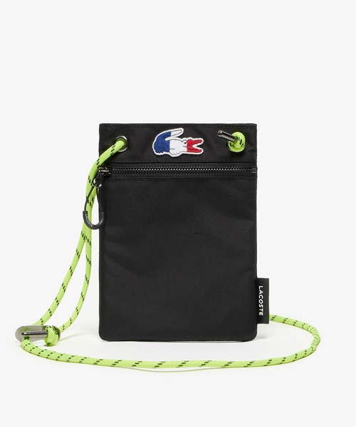 Lacoste ブラック サコッシュ　ショルダーバック ラコステ LACOSTE TECHNI-CITY サコッシュ （ブラック