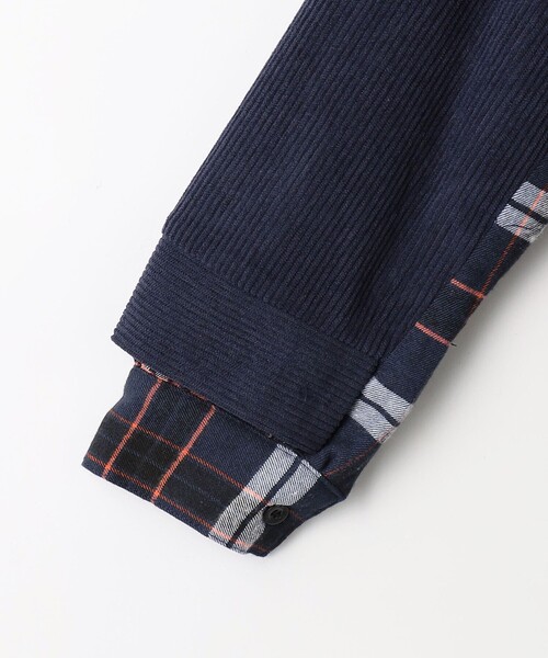 THE PARK SHOP（ザパークショップ）の「＜THE PARK SHOP＞レイヤード CORD シャツ / キッズ  125cm-145cm（シャツ/ブラウス・キッズ・ブラウン/ネイビー・125cm/135cm/145cm）」の6枚目の写真