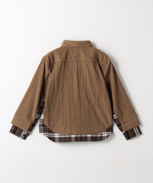 THE PARK SHOP（ザパークショップ）の「＜THE PARK SHOP＞レイヤード CORD シャツ / キッズ  125cm-145cm（シャツ/ブラウス・キッズ・ブラウン/ネイビー・125cm/135cm/145cm）」の11枚目の写真