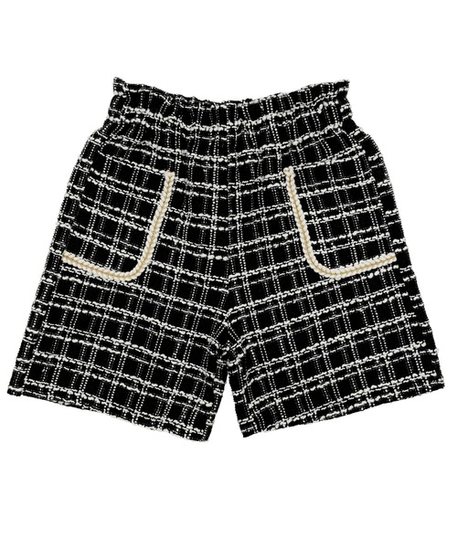 DeIyIe NOIR ツイード　ショーパンセット セットアップ可能】ツイードショートパンツ（その他パンツ
