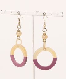 【76】buffalo horns　サークルピアス