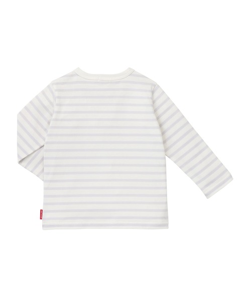 MIKI HOUSE（ミキハウス）の「【WEB限定】ボーダー長袖Ｔシャツ（Tシャツ/カットソー・キッズ・マルチ/グレー/レッド系その他/ホワイト×ブラック・140cm/130cm/120cm/110cm/100cm/90cm/80ｃｍ/150cm）」の11枚目の写真