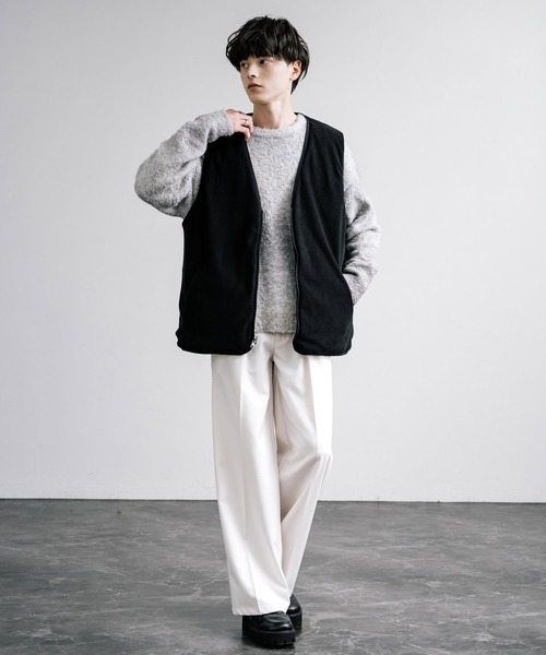 ロッキーモンロー Rocky Monroe リバーシブルベスト ボア