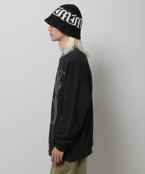 SLOWACID（スローアシッド）の「【UNISEX】SLOW ACID／ピーチスキンラスティープルオーバー（裏起毛）（スウェット・レディース・ブラック/グレー/ピンク/グリーン・LARGE/SMALL/MEDIUM）」の15枚目の写真