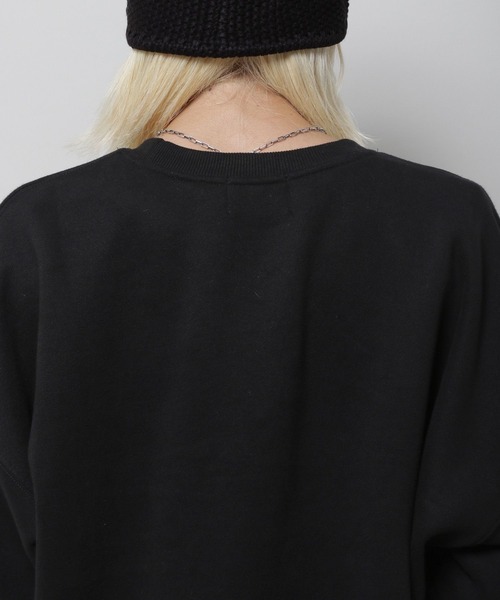 SLOWACID（スローアシッド）の「【UNISEX】SLOW ACID／ピーチスキンラスティープルオーバー（裏起毛）（スウェット・レディース・ブラック/グレー/ピンク/グリーン・LARGE/SMALL/MEDIUM）」の17枚目の写真