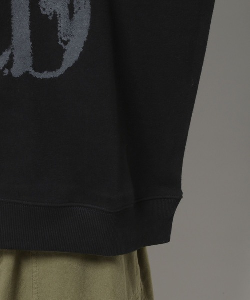 SLOWACID（スローアシッド）の「【UNISEX】SLOW ACID／ピーチスキンラスティープルオーバー（裏起毛）（スウェット・レディース・ブラック/グレー/ピンク/グリーン・LARGE/SMALL/MEDIUM）」の10枚目の写真