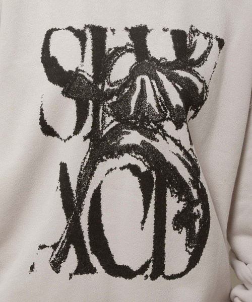 SLOWACID（スローアシッド）の「【UNISEX】SLOW ACID／ピーチスキンラスティープルオーバー（裏起毛）（スウェット・レディース・ブラック/グレー/ピンク/グリーン・LARGE/SMALL/MEDIUM）」の13枚目の写真