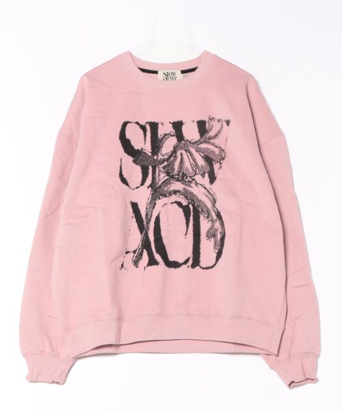 SLOWACID（スローアシッド）の「【UNISEX】SLOW ACID／ピーチスキンラスティープルオーバー（裏起毛）（スウェット・レディース・ブラック/グレー/ピンク/グリーン・LARGE/SMALL/MEDIUM）」の7枚目の写真