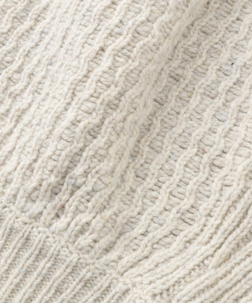 BAL（バル）の「【BAL / バル】DIAGONAL ZIP JACQUARD SWEATER（ニット