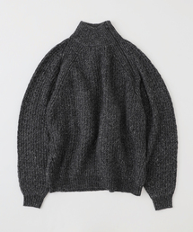 【BAL / バル】DIAGONAL ZIP JACQUARD SWEATER