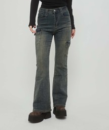 ストレッチカーゴフレアデニム