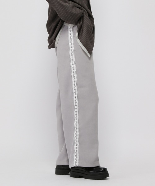 3.3 Field Trip （3.3フィールドトリップ）の「3.3 Field Trip／サイドレースパンツ（スラックス・レディース・グレー/チャコール・FREE）」の11枚目の写真