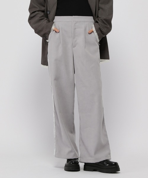 3.3 Field Trip （3.3フィールドトリップ）の「3.3 Field Trip／サイドレースパンツ（スラックス・レディース・グレー/チャコール・FREE）」の7枚目の写真