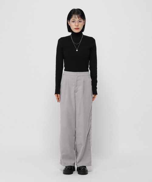 3.3 Field Trip （3.3フィールドトリップ）の「3.3 Field Trip／サイドレースパンツ（スラックス・レディース・グレー/チャコール・FREE）」の20枚目の写真