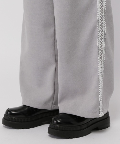 3.3 Field Trip （3.3フィールドトリップ）の「3.3 Field Trip／サイドレースパンツ（スラックス・レディース・グレー/チャコール・FREE）」の10枚目の写真