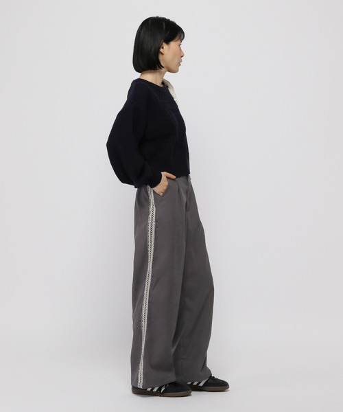 3.3 Field Trip （3.3フィールドトリップ）の「3.3 Field Trip／サイドレースパンツ（スラックス・レディース・グレー/チャコール・FREE）」の5枚目の写真