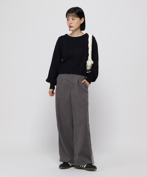 3.3 Field Trip （3.3フィールドトリップ）の「3.3 Field Trip／サイドレースパンツ（スラックス・レディース・グレー/チャコール・FREE）」の12枚目の写真