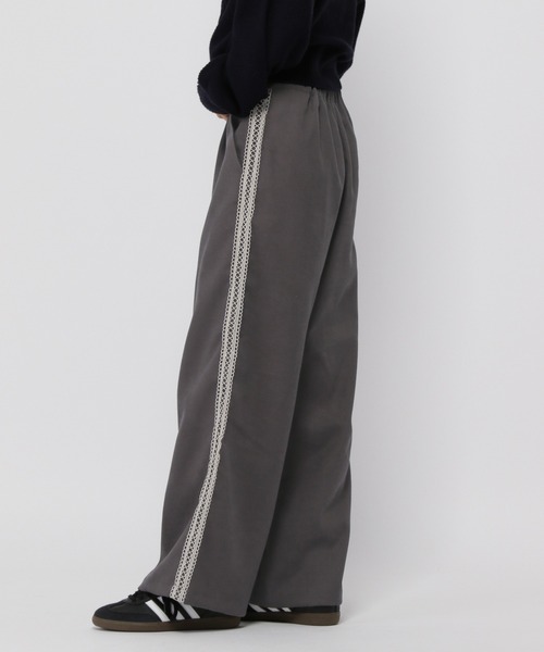 3.3 Field Trip （3.3フィールドトリップ）の「3.3 Field Trip／サイドレースパンツ（スラックス・レディース・グレー/チャコール・FREE）」の19枚目の写真