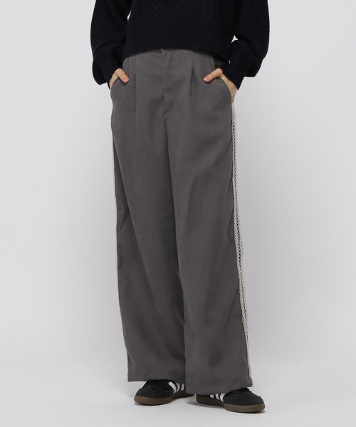 3.3 Field Trip （3.3フィールドトリップ）の「3.3 Field Trip／サイドレースパンツ（スラックス・レディース・グレー/チャコール・FREE）」の22枚目の写真