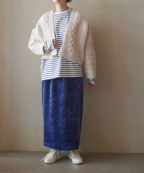 シープウール アランカーディガン