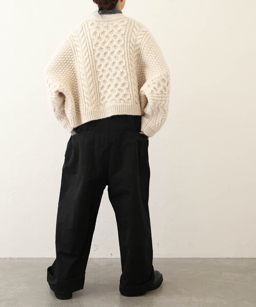 シープウール アランカーディガン