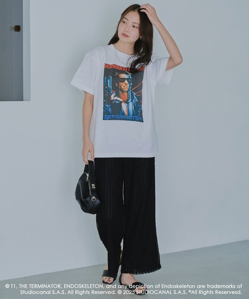 LAVEANGE（ラビアンジェ）の「ストライプレースイージーパンツ（その他パンツ・レディース・オフホワイト/ブラック・M/LL/3L/4L/5L）」の19枚目の写真