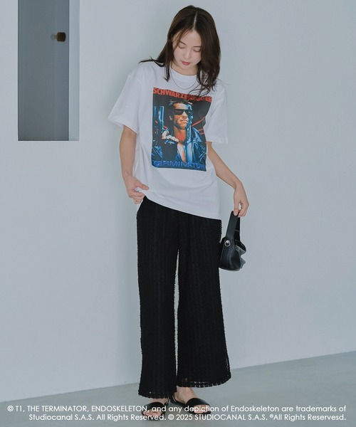 LAVEANGE（ラビアンジェ）の「ストライプレースイージーパンツ（その他パンツ・レディース・オフホワイト/ブラック・M/LL/3L/4L/5L）」の21枚目の写真