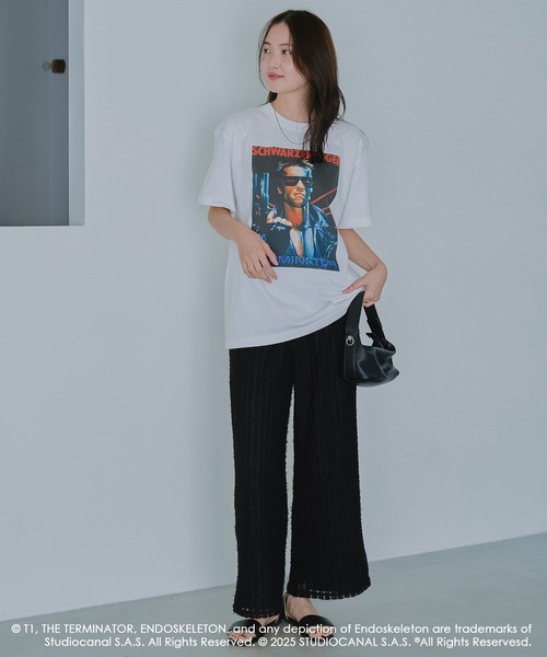 LAVEANGE（ラビアンジェ）の「ストライプレースイージーパンツ（その他パンツ・レディース・オフホワイト/ブラック・M/LL/3L/4L/5L）」の22枚目の写真