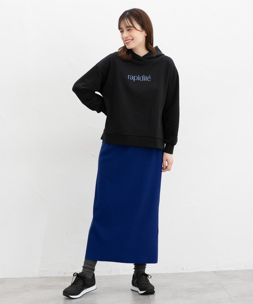 Honeys(ハニーズ)の「ロゴゆるパーカー(パーカー・レディース・オフホワイト/ブルー/ブラック/パープル・L/M/S)」の5枚目の写真