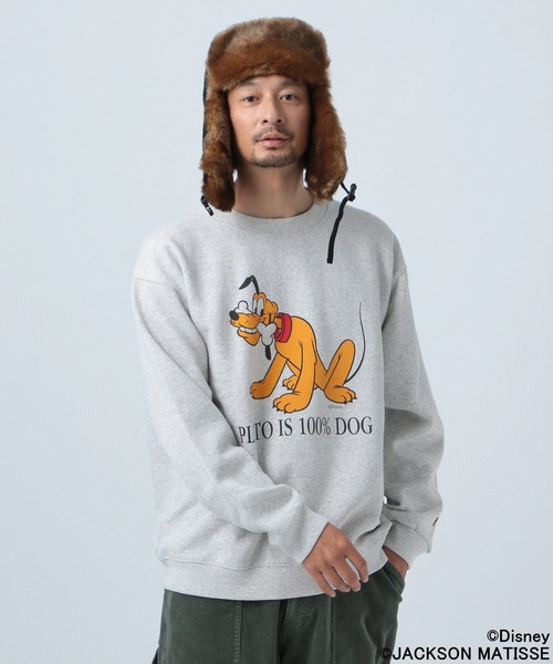 JACKSON MATISSE（ジャクソンマティス）の「【JACKSON MATISSE×BAYFLOW】「プルート」裏起毛スウェット（スウェット・メンズ・グレー・LARGE/MEDIUM）」の3枚目の写真