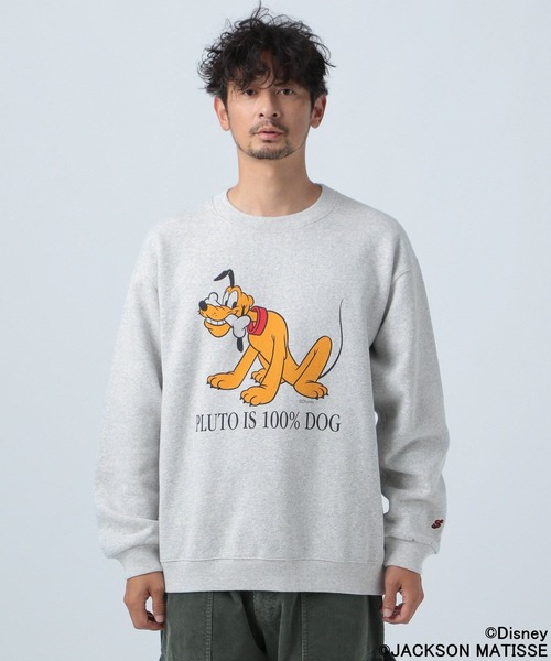 JACKSON MATISSE（ジャクソンマティス）の「【JACKSON MATISSE×BAYFLOW】「プルート」裏起毛スウェット（スウェット・メンズ・グレー・LARGE/MEDIUM）」の4枚目の写真