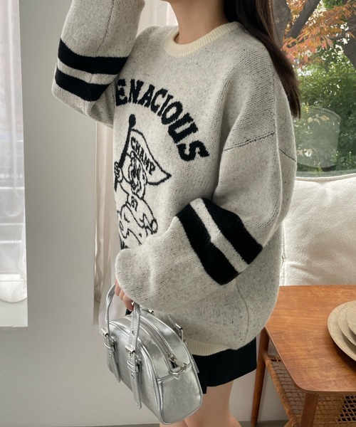 WEGO(ウィゴー)の「WEGO/ファニーグラフィックフラッフィーニットプルオーバー(ニット/セーター・レディース・その他4/その他3/その他2/その他1・FREE)」の14枚目の写真