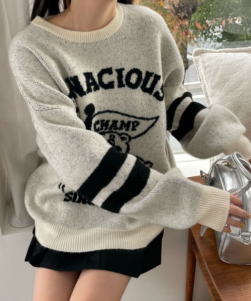 WEGO(ウィゴー)の「WEGO/ファニーグラフィックフラッフィーニットプルオーバー(ニット/セーター・レディース・その他4/その他3/その他2/その他1・FREE)」の15枚目の写真