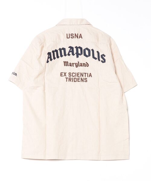 AVIREX(アヴィレックス)の「ANNAPOLIS WORK SHIRT / アナポリス 半袖ワークシャツ / AVIREX / アヴィレックス(シャツ/ブラウス・メンズ・ブラック/ブルーグレー/アイボリー/グリーン・MEDIUM/LARGE/X-LARGE/XX-LARGE)」の18枚目の写真