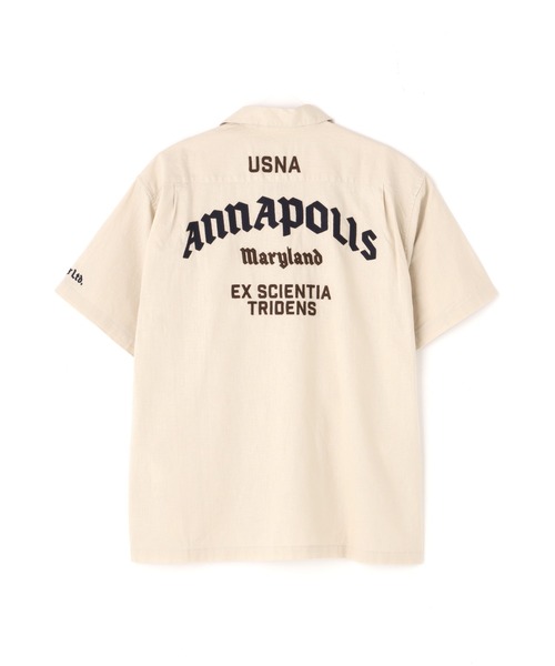 AVIREX(アヴィレックス)の「ANNAPOLIS WORK SHIRT / アナポリス 半袖ワークシャツ / AVIREX / アヴィレックス(シャツ/ブラウス・メンズ・ブラック/ブルーグレー/アイボリー/グリーン・MEDIUM/LARGE/X-LARGE/XX-LARGE)」の10枚目の写真