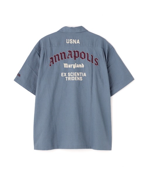 AVIREX(アヴィレックス)の「ANNAPOLIS WORK SHIRT / アナポリス 半袖ワークシャツ / AVIREX / アヴィレックス(シャツ/ブラウス・メンズ・ブラック/ブルーグレー/アイボリー/グリーン・MEDIUM/LARGE/X-LARGE/XX-LARGE)」の13枚目の写真