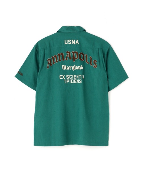 AVIREX(アヴィレックス)の「ANNAPOLIS WORK SHIRT / アナポリス 半袖ワークシャツ / AVIREX / アヴィレックス(シャツ/ブラウス・メンズ・ブラック/ブルーグレー/アイボリー/グリーン・MEDIUM/LARGE/X-LARGE/XX-LARGE)」の7枚目の写真