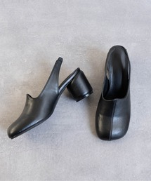 Fabby fabby | ラウンドスクエアバックストラップパンプス(パンプス)