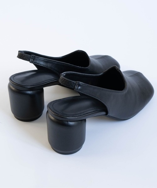 Fabby fabby（ファビィーファビィー）の「ラウンドスクエアバックストラップパンプス（パンプス・レディース・ブラック/シルバー/ゴールド/ワインレッド・SMALL/MEDIUM/LARGE）」の12枚目の写真