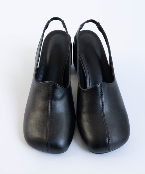 Fabby fabby（ファビィーファビィー）の「ラウンドスクエアバックストラップパンプス（パンプス・レディース・ブラック/シルバー/ゴールド/ワインレッド・SMALL/MEDIUM/LARGE）」の14枚目の写真